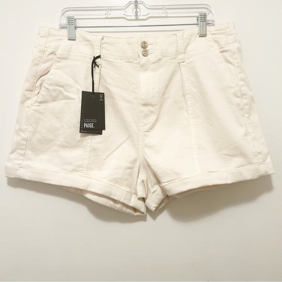 Paige Brooklyn Shorts with Cuffs in Quartz Sand Sz.32 NWT - Picture 8 of 9